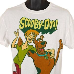 Scooby Doo T Shirt Mens Size Medium White Cartoon Hanna Barbera
